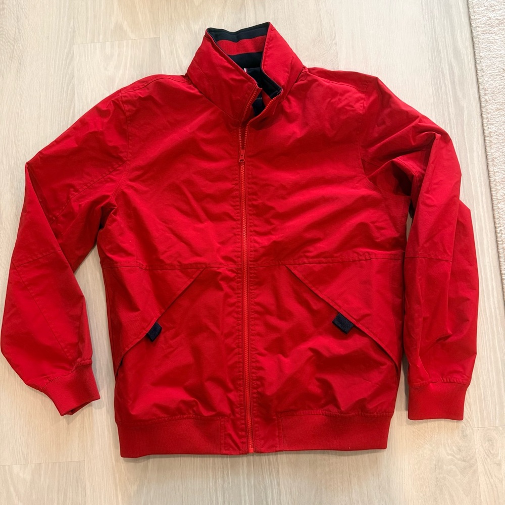 NWOT Tommy Hilfiger Red Yacht Windbreaker Jacket Size Medium